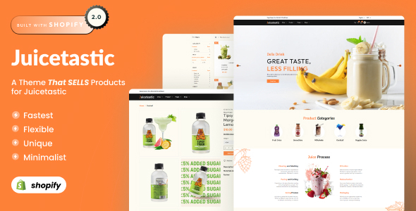 [DOWNLOAD]Juicetastic - Shopify 2.0 Energy Drink eCommerce Theme