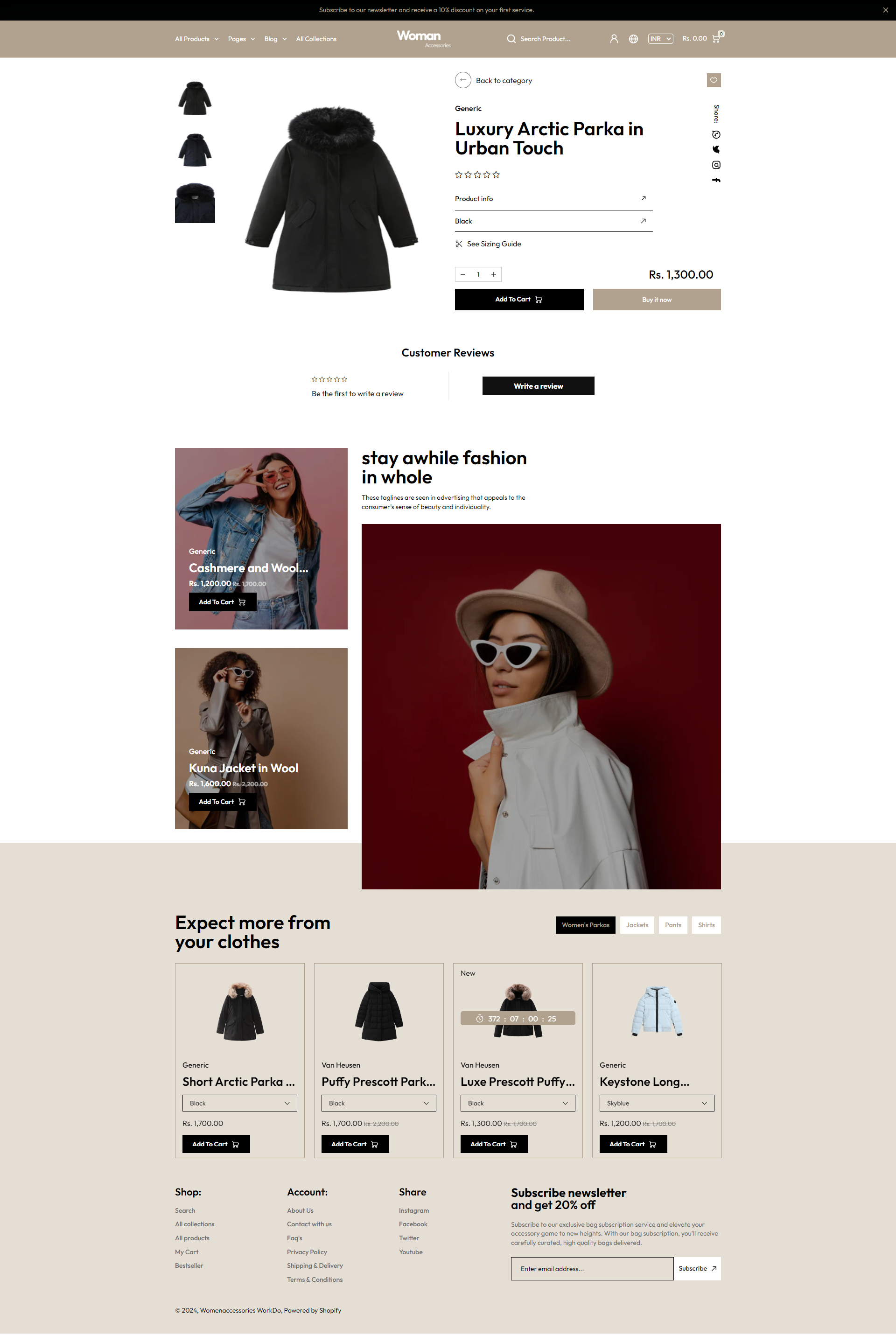 Women Accessories - Shopify Fashion 2.0 eCommerce Theme by WorkDo ...