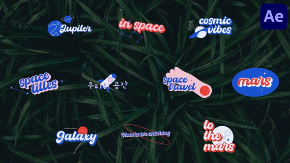 Galaxy Titles for After Effects