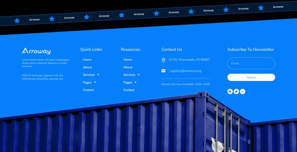 Arroway - Logistics Transport Elementor Template Kit