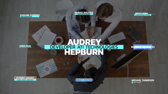 Minimal Lower Thirds Elements template preview