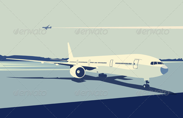 Airport Scene - Conceptual Vectors