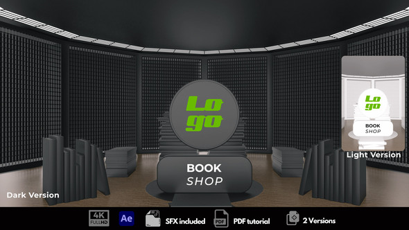 Book Shop Logo Stings template preview