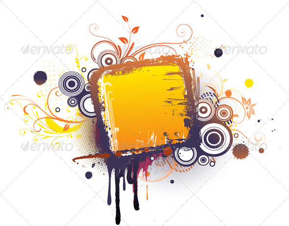 Urban Grunge Frame - Borders Decorative