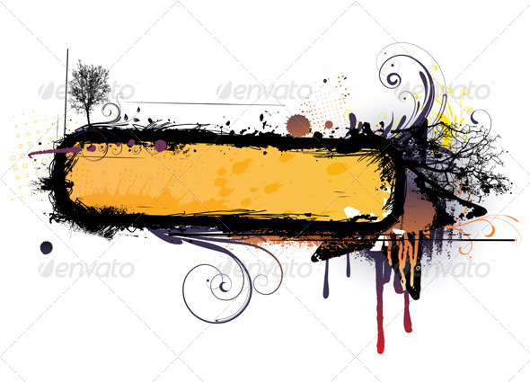 Urban Grunge Frame - Borders Decorative