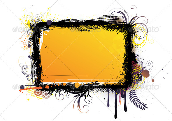Urban Grunge Frame - Borders Decorative