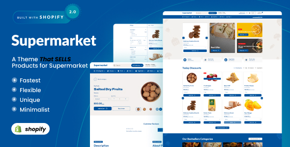 Supermarket - Shopify 2.0 Foods eCommerce Theme