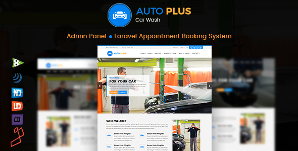 Auto Plus – Laravel Car Wash Booking