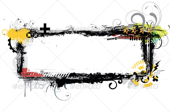 Urban Grunge Frame - Borders Decorative