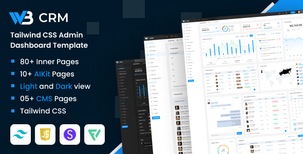 [DOWNLOAD]W3CRM - Tailwind CSS Admin Dashboard Template
