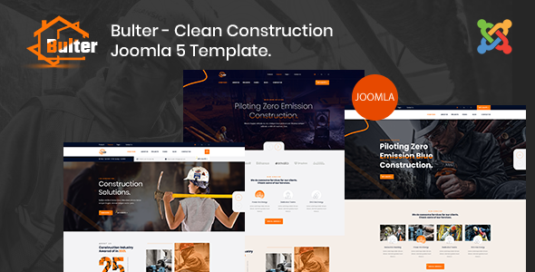 Bulter - Joomla 5 Clean Construction Template