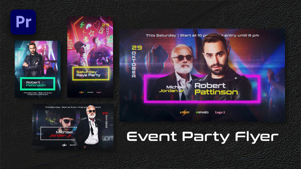 Event Party Flyer | Premiere Pro Premiere Pro template preview