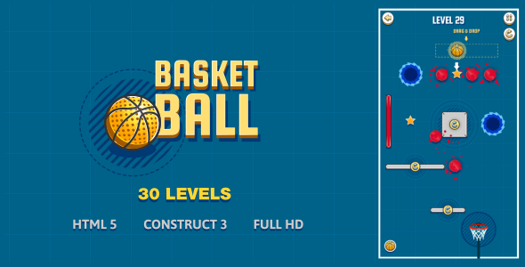 [DOWNLOAD]Basket Ball - HTML5 Game (Construct3)
