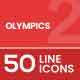 Olympics Filled Line Icons