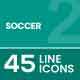 Soccer Line Icons