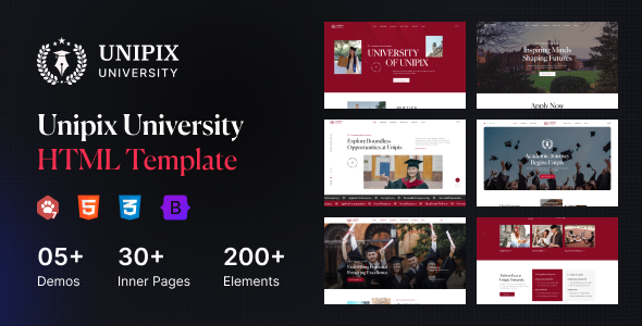 Unipix - University Education HTML Template