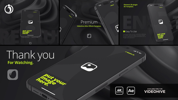 Phone App Mockup Product Promo template preview
