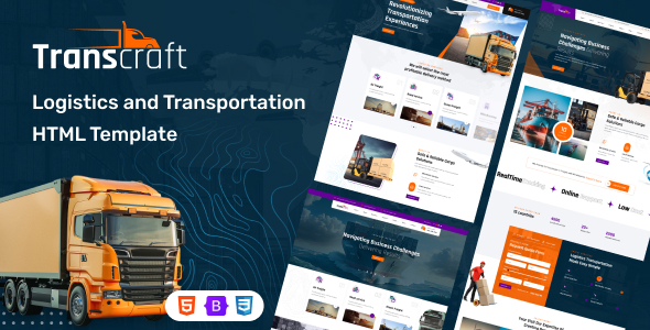Transcraft - Transport & Logistics Services HTML Template
