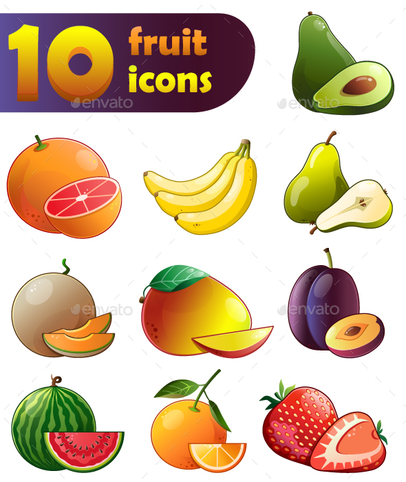 Fruit icons vol 1