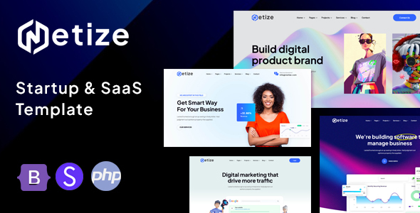 [DOWNLOAD]Metize - Startup & SaaS HTML Template