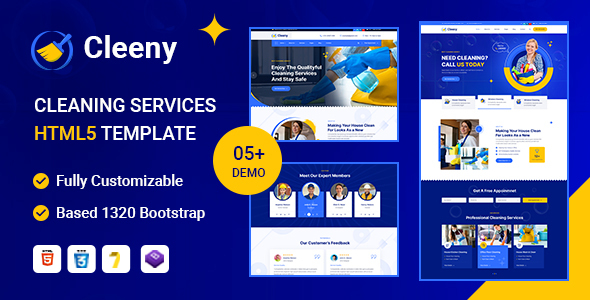 Cleeny - Cleaning Services & Repair Company HTML5 Template