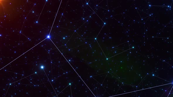 Flying in outer space. Looped seamless animation. alt