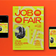 Green Anti Design Job Fair Flyer Set