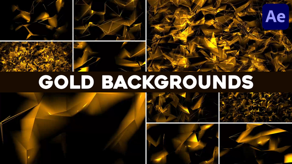 Gold Backgrounds for After Effects