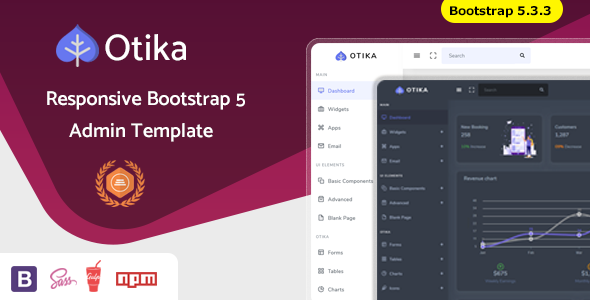 Otika - Bootstrap 5 Admin Dashboard Template & UI Kit