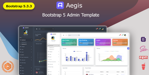 Aegis - Bootstrap 5 Multipurpose Admin Dashboard Template