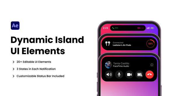 Phone Notification & Dynamic Island UI