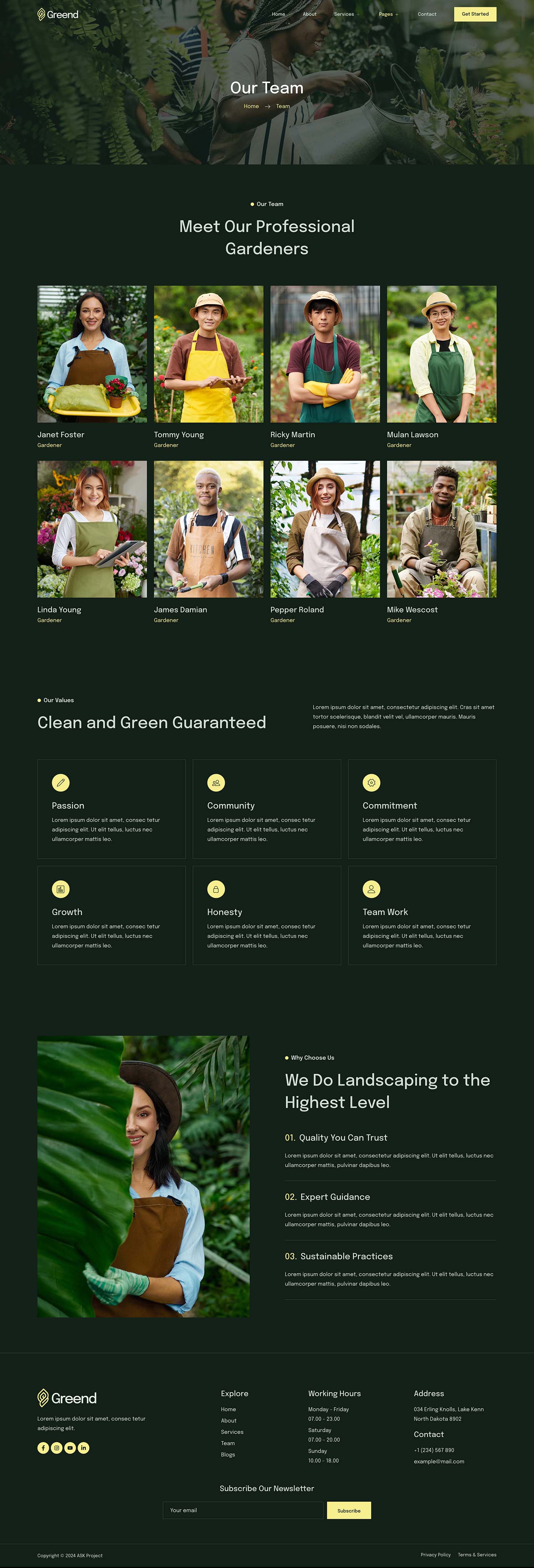 Greend - Gardening & Landscape Service Elementor Template Kit by askproject