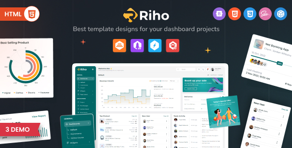 Riho – Bootstrap Admin Dashboard Template