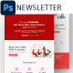 Marketing Agencies Email Newsletter PSD Template