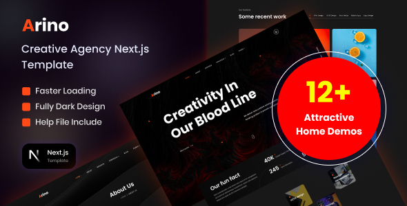 Arino - Creative Agency Nextjs Template