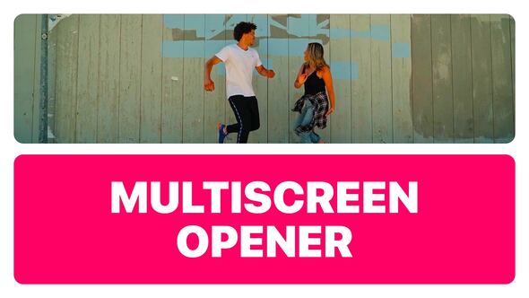 Multiscreen Opener V1 Video Displays template preview