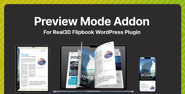 [DOWNLOAD]Preview Mode Addon for Real 3D Flipbook