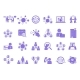 Colored Set of Networking Icons