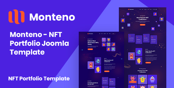 Monteno - NFT Portfolio Joomla 5 Template