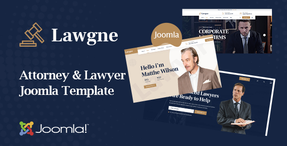 Lawgne - Joomla 5 Template for Attorney & Lawyers