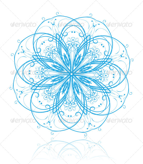 Snowflake - Flourishes / Swirls Decorative