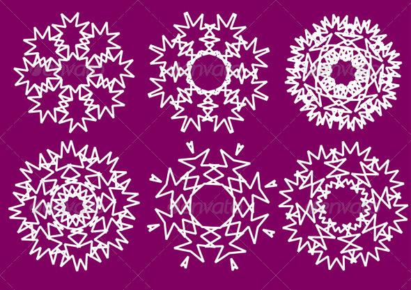 Snowflakes - Decorative Symbols Decorative