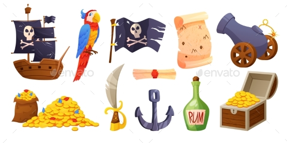 Parrot Pirate Island Treasures