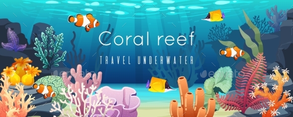 Coral Reef Underwater Background