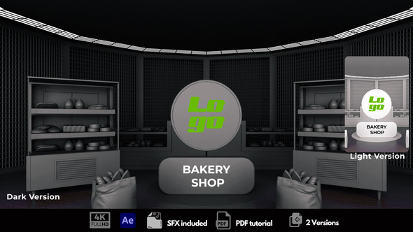 Bakery Shop Logo Stings template preview