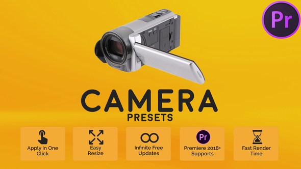Camera Presets Premiere Pro template preview