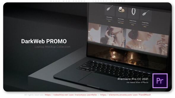 Dark Web Promo - Laptop Mockup