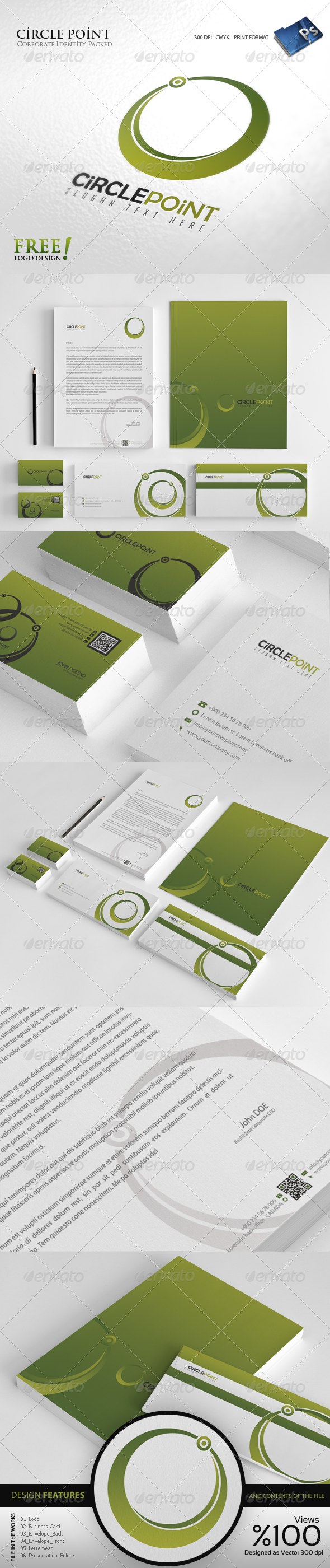 Circle Point - Corporate identity - Stationery Print Templates