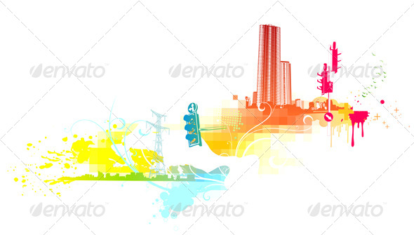 Urban Grunge Background - Decorative Vectors