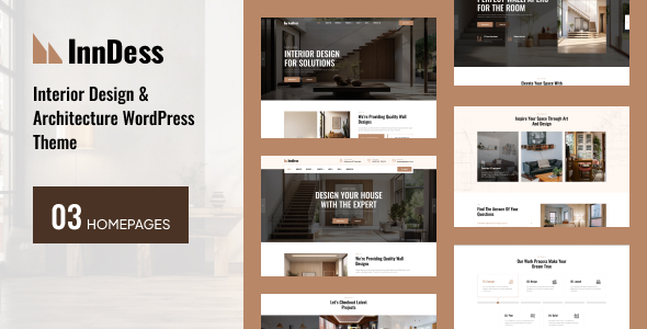 Free download Inndess - Interior Design & Architecture Service WordPress Theme